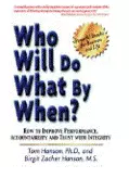 Who Will do What By When book cover 3