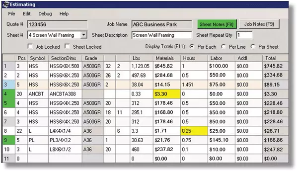Estimating Screen Shot
