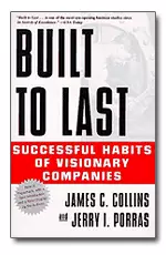 Cover to the book "Built to Last: Successful Habits of Visionary Companies"